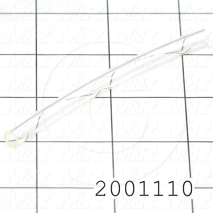 Tubing, 1/4" OD, Clear Color, Polyurethane Material, 95A Durometer With M&R Logo