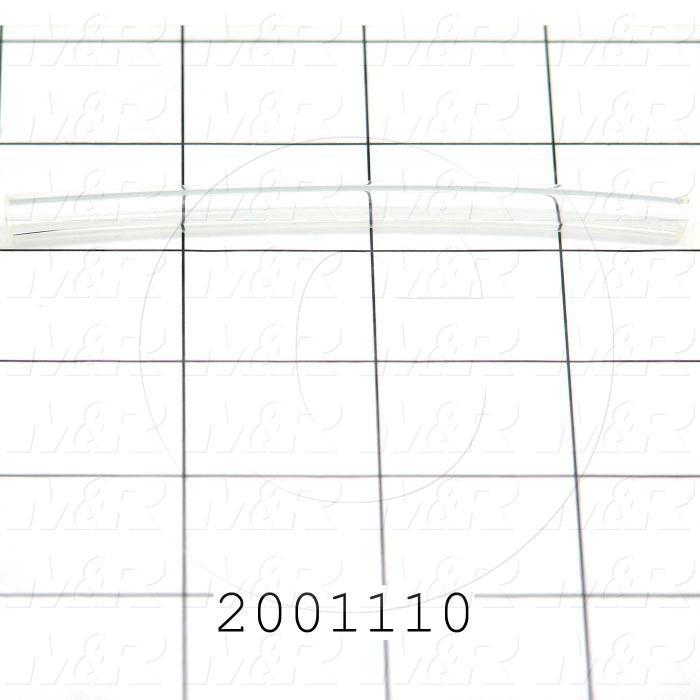 Tubing, 1/4" OD, Clear Color, Polyurethane Material, 95A Durometer With M&R Logo