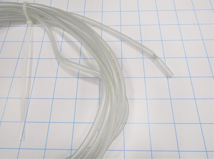 Tubing, 1/8" ID, 1/4" OD, Clear Color, PVC Material