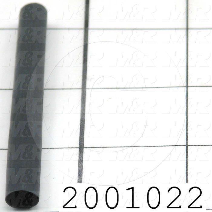 Tubing, 3/16" OD, Black Color, Polyolefin Material