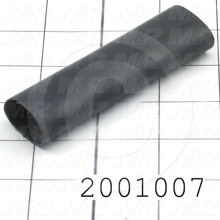 Tubing, 3/4" OD, Black Color, Polyolefin Material