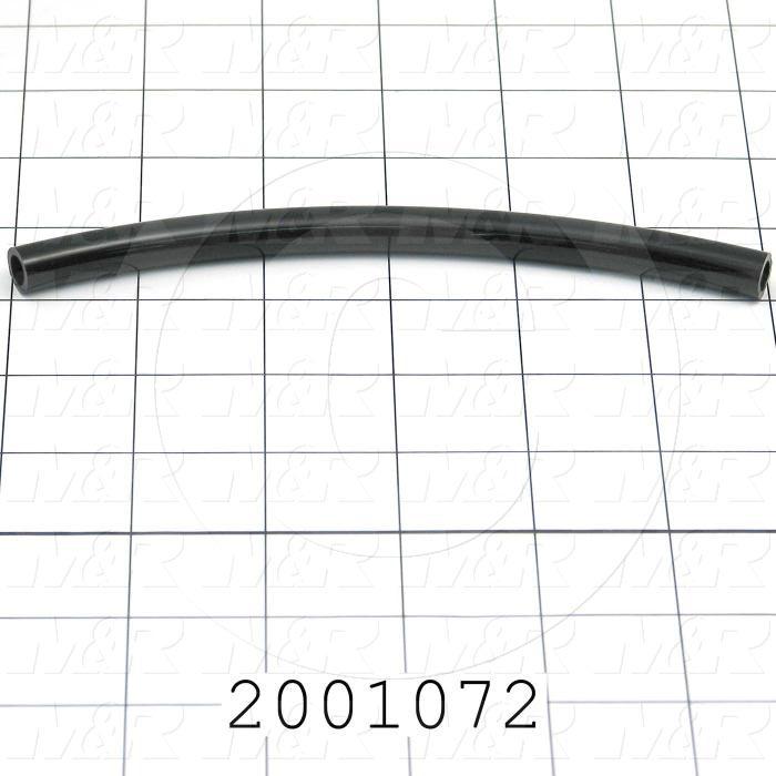 Tubing, 3/8" OD, Black Color, Polyurethane Material