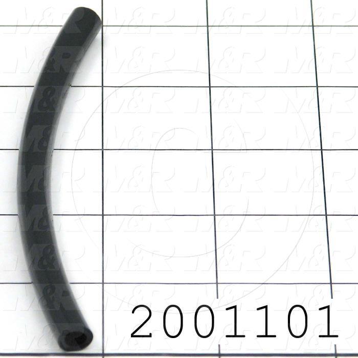 Tubing, 5/16" OD, Black Color, Polyurethane Material