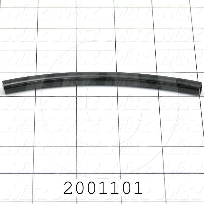 Tubing, 5/16" OD, Black Color, Polyurethane Material