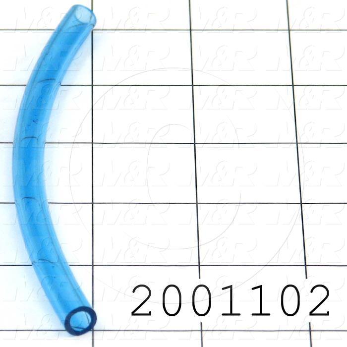 Tubing, 5/16" OD, Blue Color, Polyurethane Material