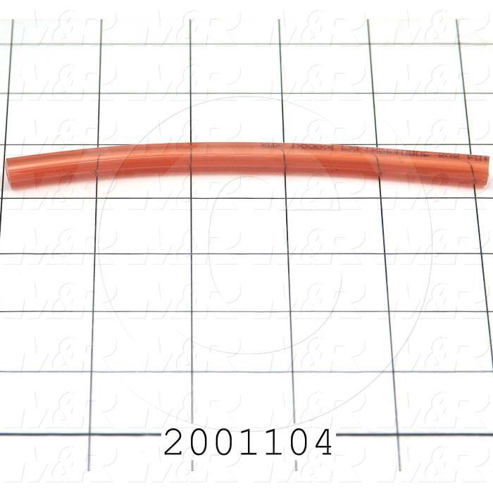 Tubing, 5/16" OD, Red Color, Polyurethane Material