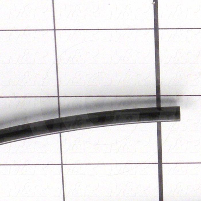 Tubing, 5/32" OD, Black Color, Polyurethane Material