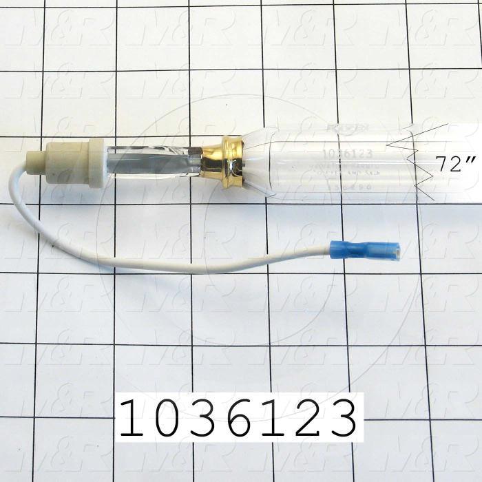 UV Lamps, Mercury, 72", 400W/in, 16.5A, 1900VAC