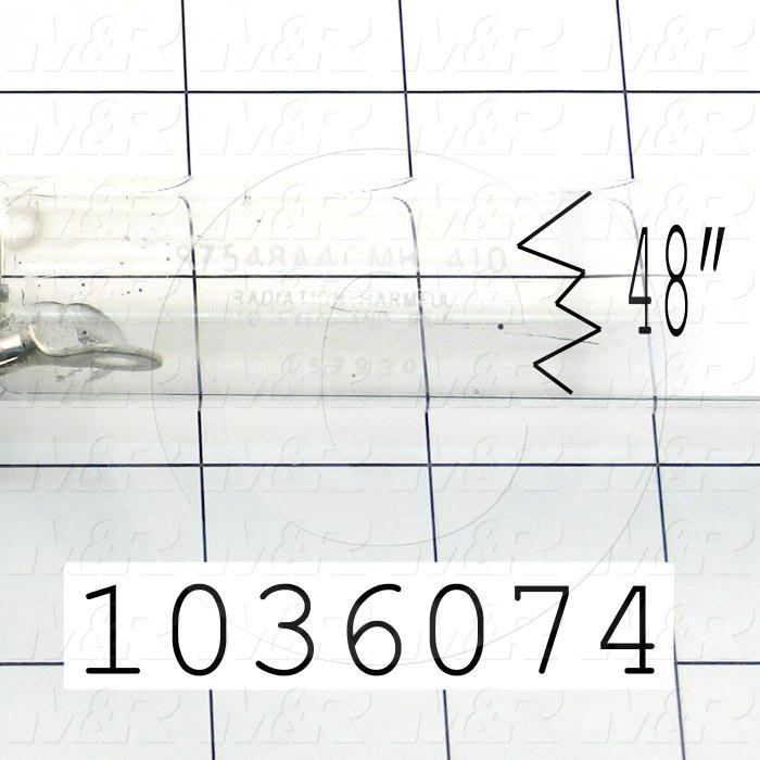 UV Lamps, Metal Halide with Gallium, 48", 400W/in, 12.6A, 1660VAC