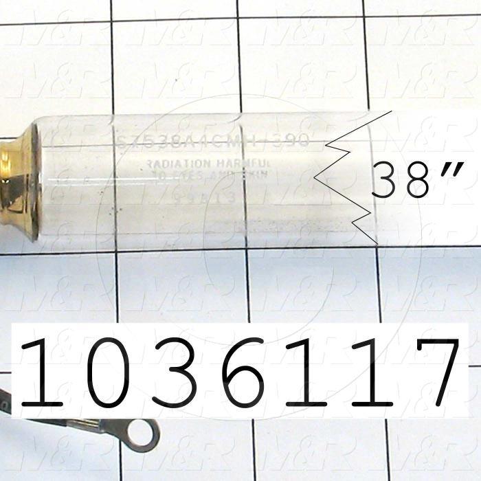 UV Lamps, Metal Halide with Iron, 38", 400W/in, 11.8A