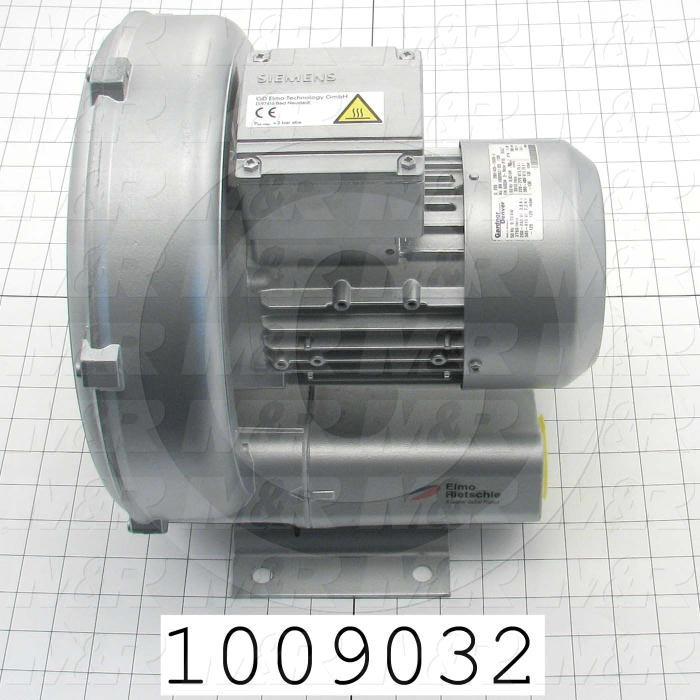 Vacuum Motor, 0.87KW, 230/460VAC, 3 Phase, 60Hz, 4.4/2.2A