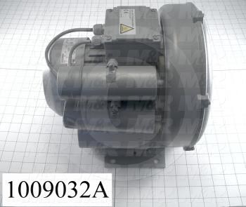 Vacuum Motor, 0.95KW, 115/230VAC, 1 Phase, 60/50Hz