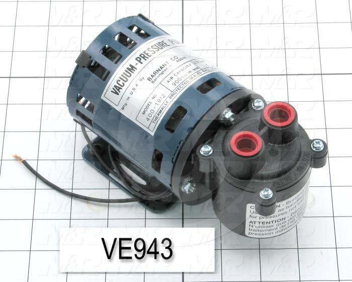 Vacuum Motor, 1/45HP, 1300 RPM, 230VAC, 50Hz
