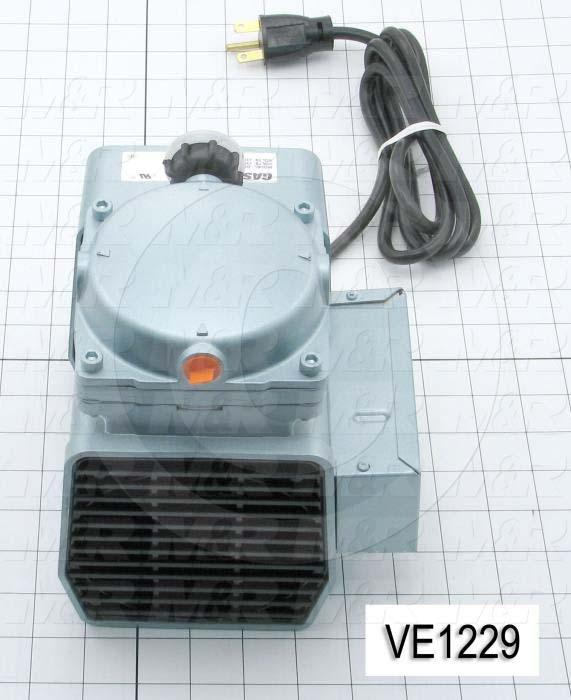 Vacuum Motor, 1/8HP, 1575/1275 RPM, 230/220V, 1 Phase, 60/50Hz