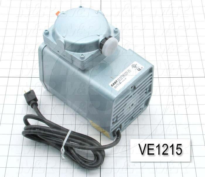 Vacuum Motor, 1/8HP, 1575 RPM, 115V, 60Hz