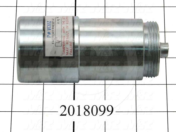 Vacuum Pump Accecories, Component : Vacuum Relief Valve, Note : Set at 4"HG