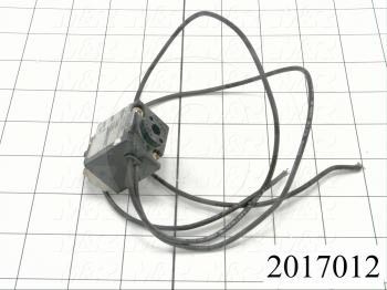 Valve Accessories, 120VAC Solenoid And Cover Assembly With 18" Flying Leads, Used For 800 Solenoid Valves
