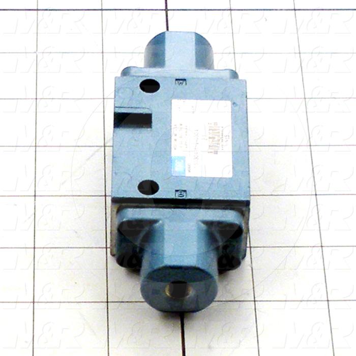 Valves, Air Operated Type, 3 Position / 5 Way Operation, 1/4" NPT Port, 150 Psi Max. Pressure, 1.4 CCV, Air Pilot Operated