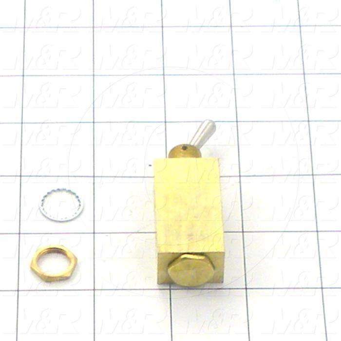 Valves, Manual Type, 4 Way Operation, #10-32 Port, 150 Psig Max. Pressure, Flow 10 Scfm