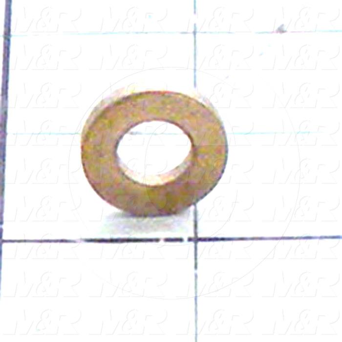 Washers and Shims, Bronze, Flat Washer Type, Inside Diameter 0.38 in., Outside Diameter 0.75 in., 0.125" Thickness