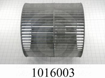 Wheel, Wheel Diameter 12", Inlet Double, Bore Size 1.44", Temperature Rating 500F, Max. Air flow 6500CFM