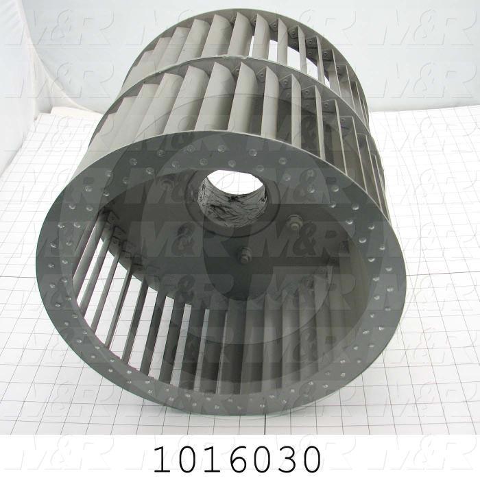 Wheel, Wheel Diameter 12", Inlet Double, Bore Size 2.94", Temperature Rating 500F, Max. Air flow 6500CFM