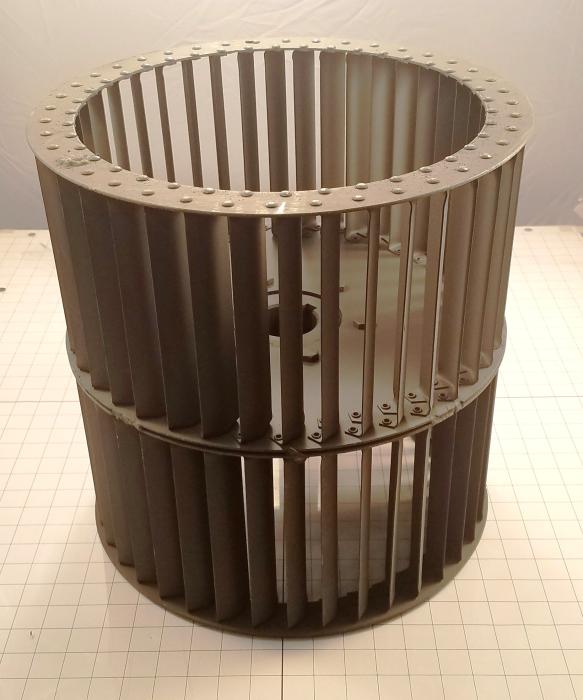 Wheel, Wheel Diameter 15", Inlet Double, Bore Size 2.19", Temperature Rating 500F, Max. Air flow 8000CFM, Max. RPM 1640