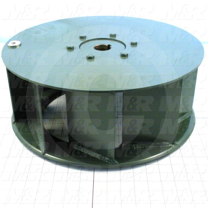 Wheel, Wheel Diameter 16", Inlet Single, Bore Size 1.44", Temperature Rating 500F, Max. RPM 3090 RPM, 1 Gal. Notes