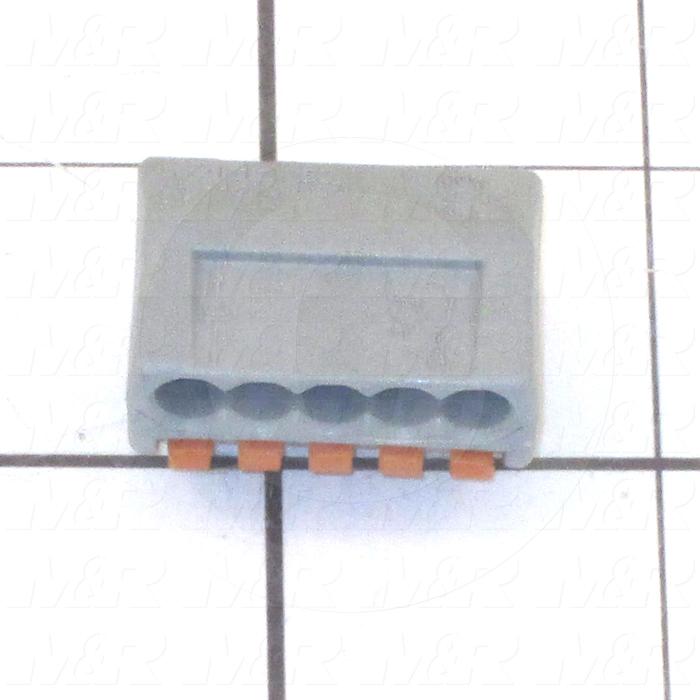 Wire Connector, Lever-Nut, 28AWG Minimum Wire Size, 12AWG Maximum Wire Size, 5 Positions
