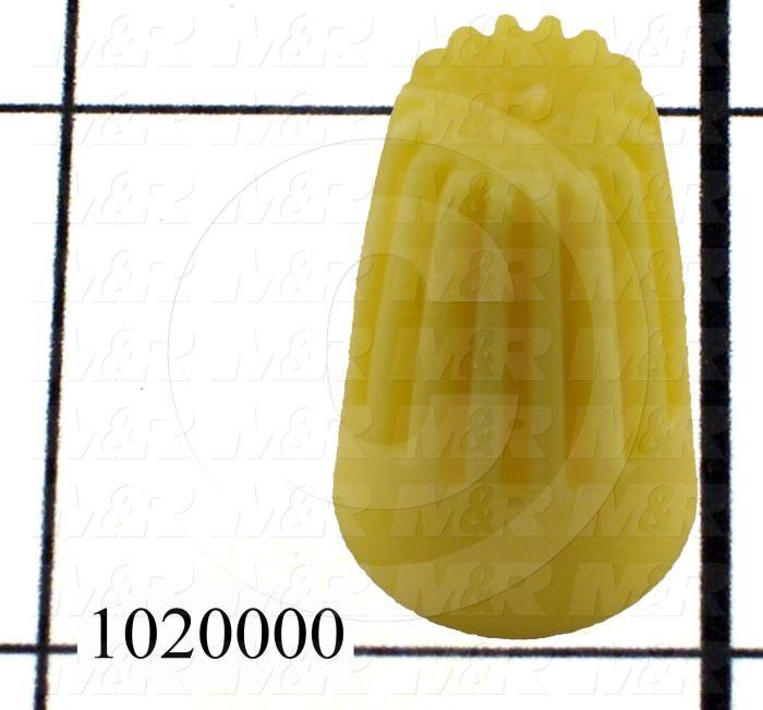 Wire Connector, Nut, Yellow, 18AWG Minimum Wire Size, 14AWG Maximum Wire Size, 600V