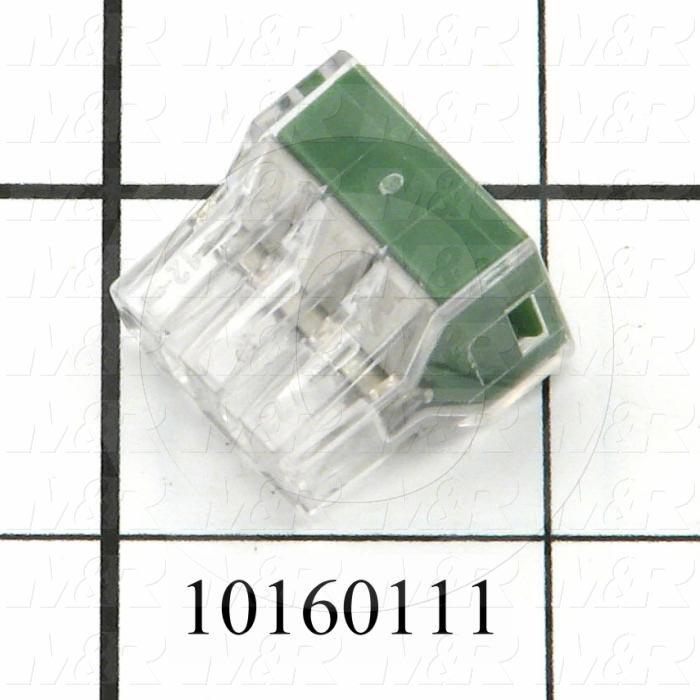 Wire Connector, Pushwire, 16AWG Minimum Wire Size, 12AWG Maximum Wire Size, Stranded Wire, 6 Conductors