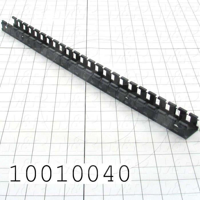 Wire Duct, 1" Width, 1" Depth, Black