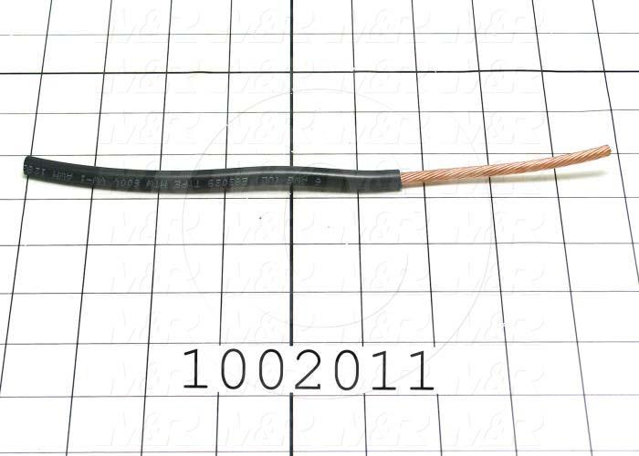 Wire, Ignition, 6AWG, Black, 600V