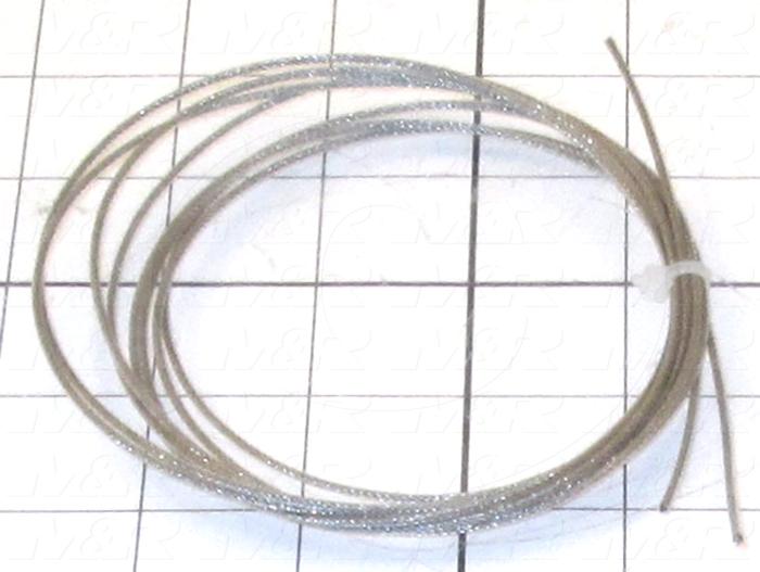 Wire Rope, Material Steel, Wire Rope Diameter 0.06", Wire Rope Length 25 ft., Finish FEP Coat, Note Not For Lifting