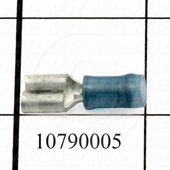 Wire Terminal, Female Quick Connect, Wire Range 16-14AWG