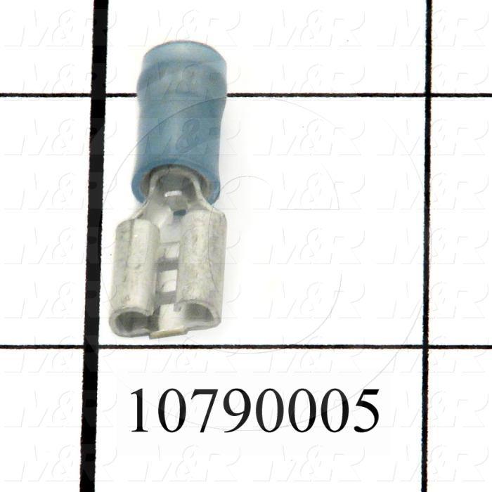 Wire Terminal, Female Quick Connect, Wire Range 16-14AWG