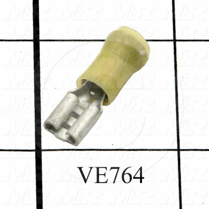 Wire Terminal, Female, Wire Range 12-10AWG