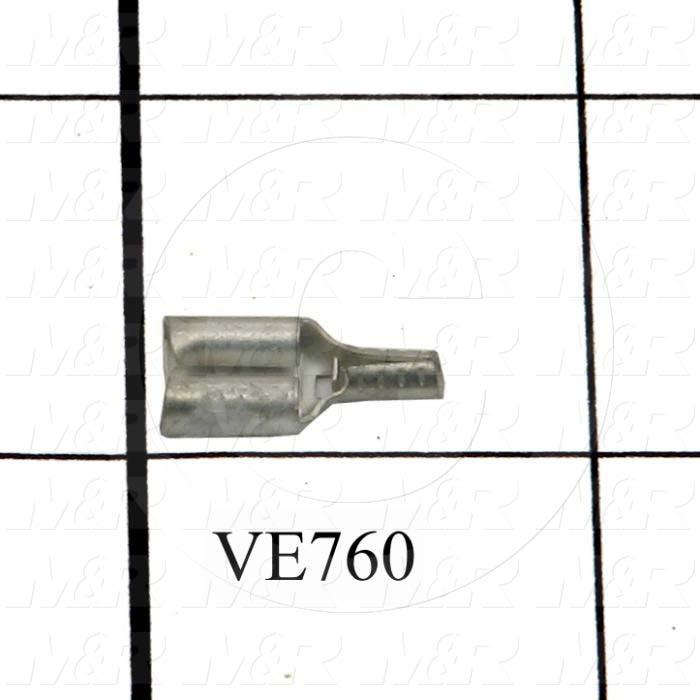Wire Terminal, Female, Wire Range 24-20AWG