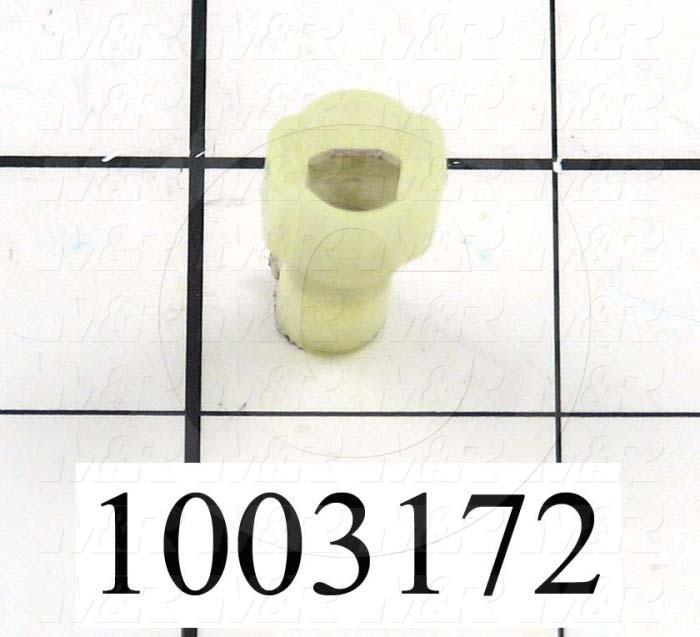 Wire Terminal, Male Quick Connect, Yellow, Wire Range 12-10AWG