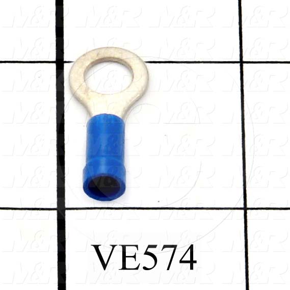 Wire Terminal, Ring, Blue