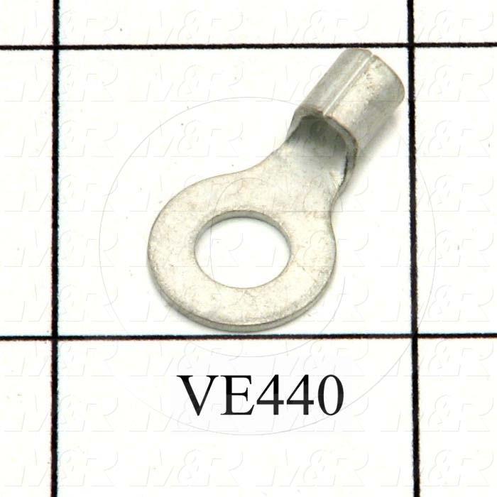 Wire Terminal, Ring, Wire Range 12-10AWG