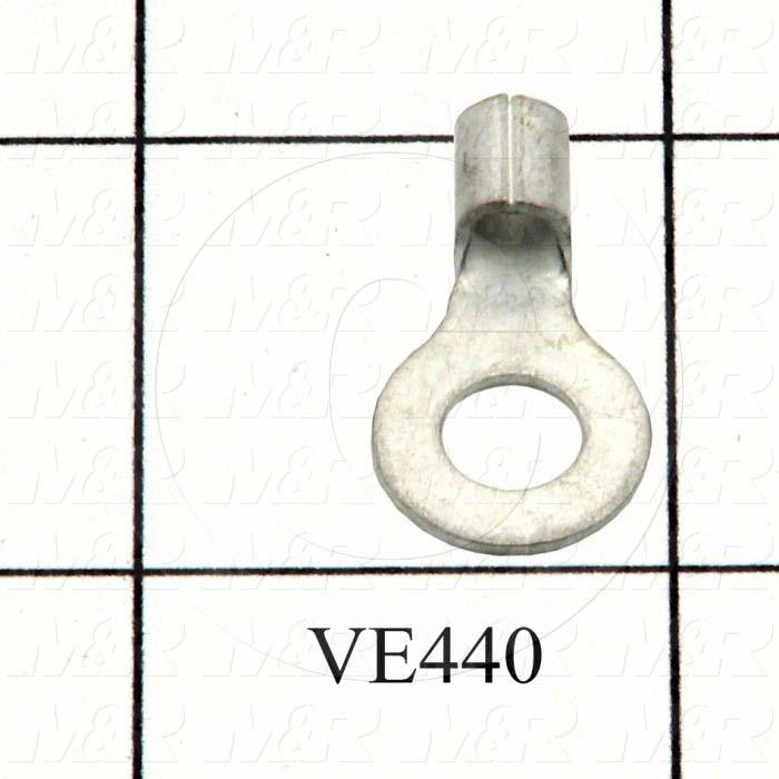 Wire Terminal, Ring, Wire Range 12-10AWG