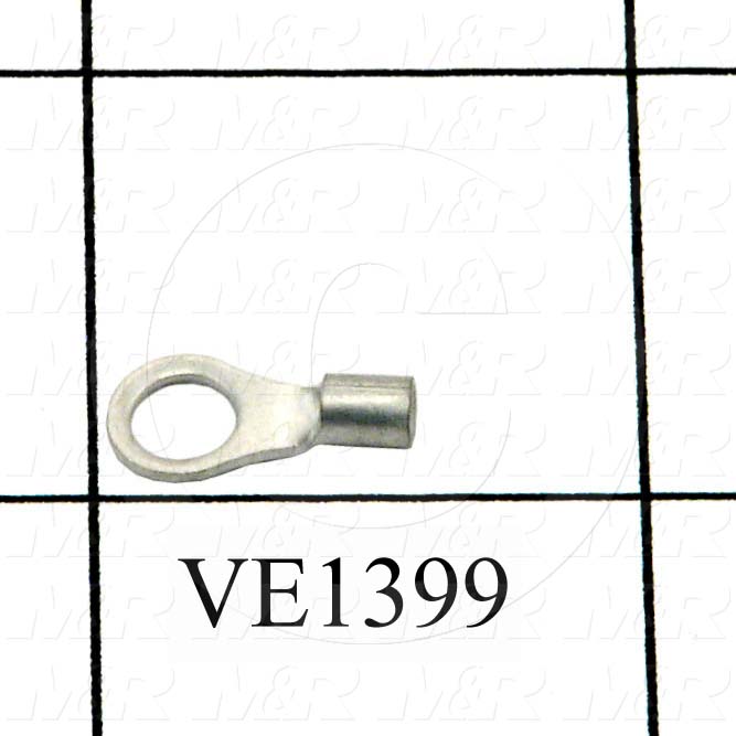 Wire Terminal, Ring, Wire Range 22-16AWG, #10 Stud Size
