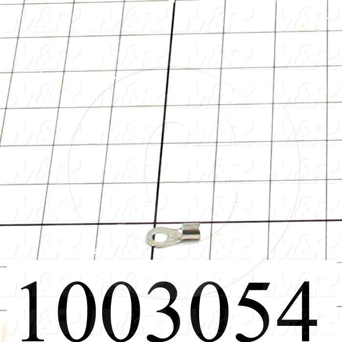 Wire Terminal, Ring, Wire Range 8AWG, #1/4" Stud Size