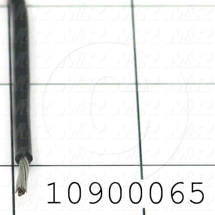 Wire, tfn solid, 14AWG, Black