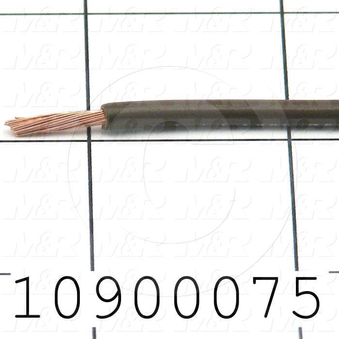 Wire, tfn solid, 14AWG, Brown